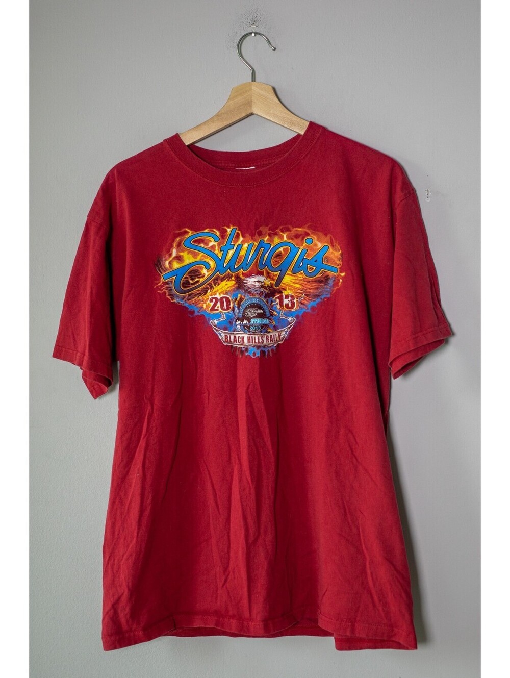 Sturgis Motorcycle Harley T-Shirt - Men's Large Vintage 2013